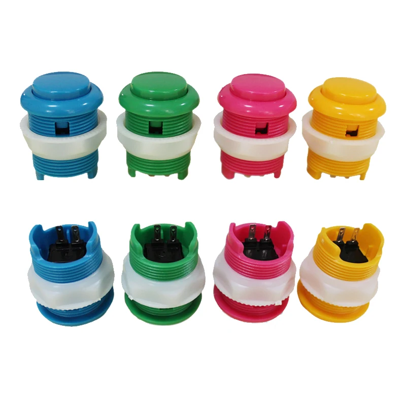 24mm Strengthened Arcade Push Button screw-in welded style with Microswitches 4 colors available | Спорт и развлечения