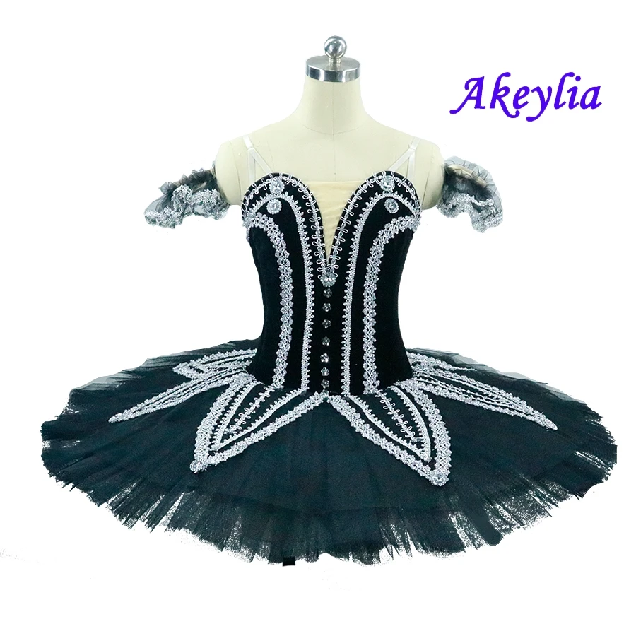 Бесплатная доставка для девочек черный белый выступлений классический костюм