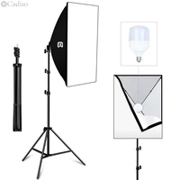 cadiso photography softbox lighting kits 50x70cm professional light system soft box for photo studio equipment with tripod