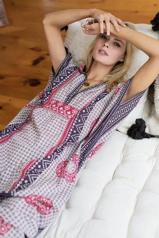 

Bathing Suit Cover Up Beach Wear Polyester Bohemia Loose Umbrella Meat Slim Lengthened Maxi Dress Sunscreen Shirt Female Summer