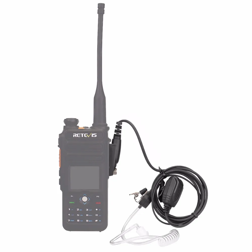 10 шт. Retevis Air акустический трубчатый наушник Walkie Talkie гарнитура для Motorola GP328PLUS GP388