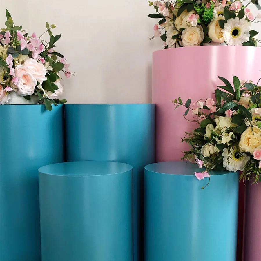 

Round Plinth Christening Cake Display Party Plinths Background Wedding Decorations