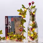 Светодиодсветильник Роза, листья из медной проволоки, 2510 м, венок из виноградных листьев