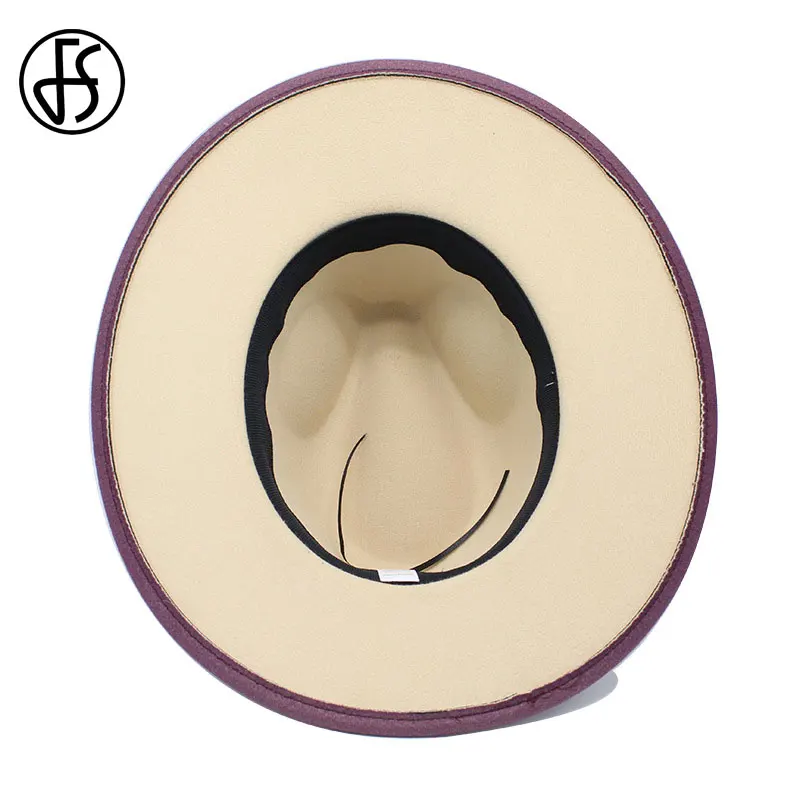 

FS 2020 Autumn Winter Hats For Women Men Wool Felt Jazz Fedoras Top Hat Ladies Panama Trilby Cowboy Wedding Gentleman Cap