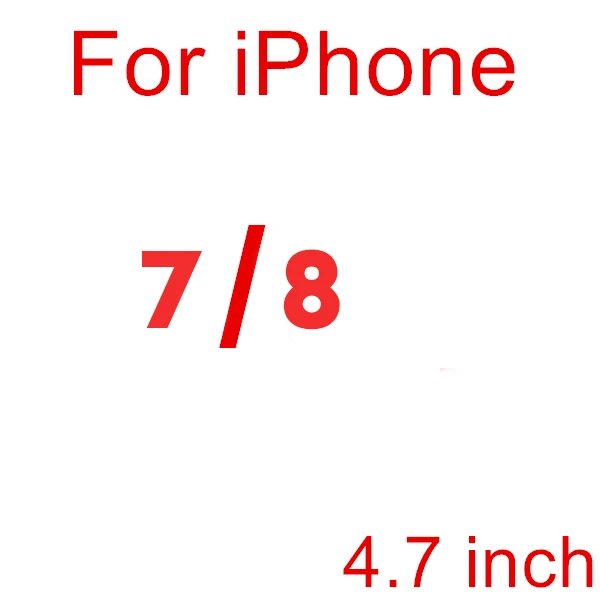 For iPhone 7 8 Переднее и заднее 2 шт. закаленное стекло для iPhone 8, 7, 6, 6S Plus, Защита экрана для iPhone XS 11 Pro Max X, XR, 5, 5S, SE, защитная пленка - Цвет: For iPhone 7 8