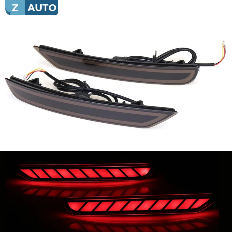 

2Pcs LED Rear Bumper Reflector Brake Light For Subaru Forester 2008 2009-2019 DRL Turn Signal Light 2 / 3 Functions Tail Lamp