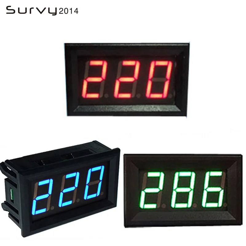 Цифровой тестер напряжения мини вольтметр 5 в 120 постоянного тока электронные