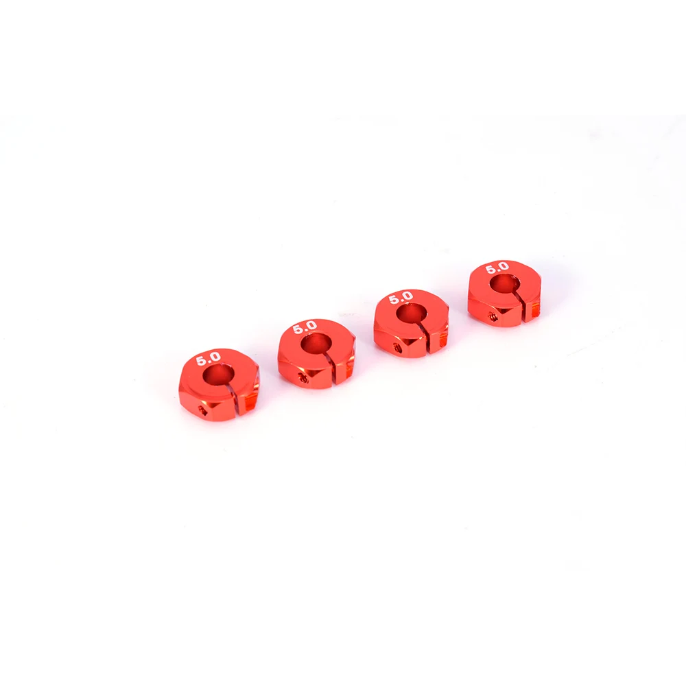 4PCS Aluminum 5mm Thickness Wheel Hex 12mm Drive Red/Dark Blue With Pins &amp amp for Screws HSP HPI Tamiya 1:10 RC Car Wheels Rim | Игрушки