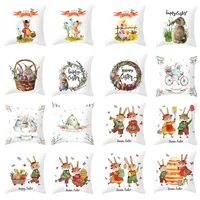 easter cushion cover anime rabbit decorative throw pillows covers pillowcase for sofa bed polyester home party decor 4545cmpc