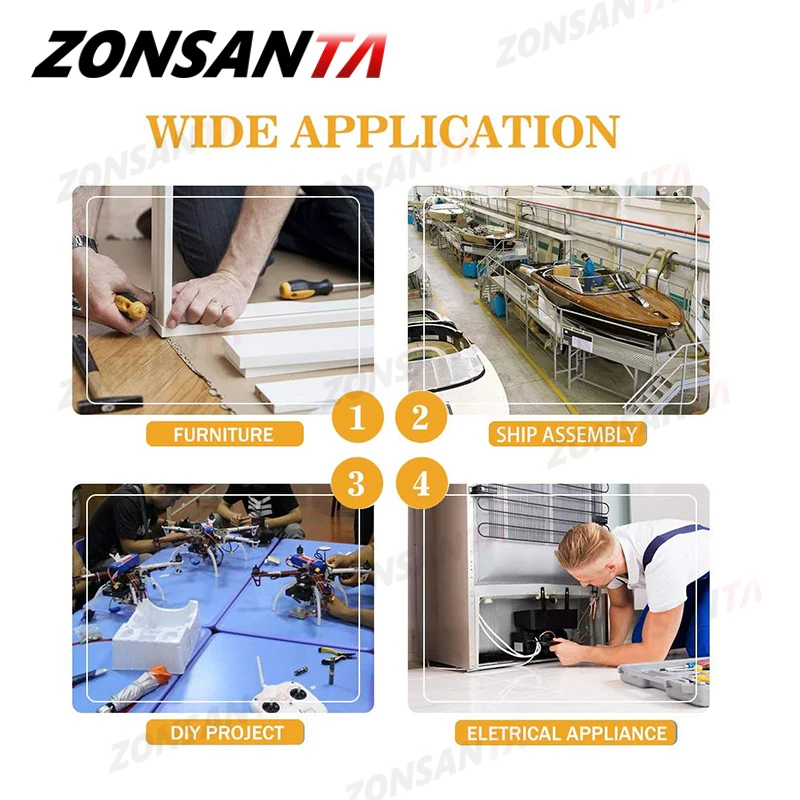 ZONSANTA набор болтов с шестигранной головкой 240 шт. винт резьбой M3 M4 M5 M6 винтов в
