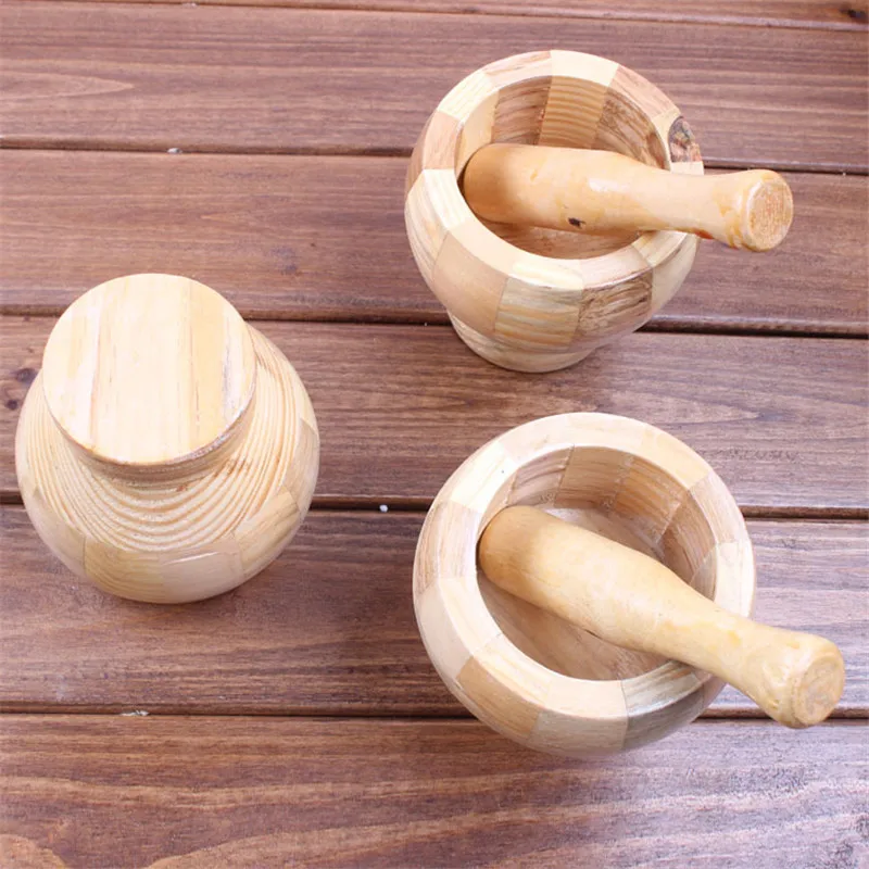 1 набор деревянных смесителей и пестиков для чеснока имбиря специй миксера
