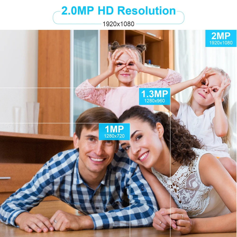 Акция! 8CH Беспроводной CCTV Системы H.265 + 1080P WI FI NVR Kit 2MP IR CUT наружного видеонаблюдения
