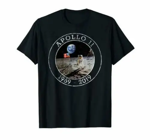 

Apollo 11 50Th Anniversary Distressed Retro T-Shirt 2019 Unisex Tees