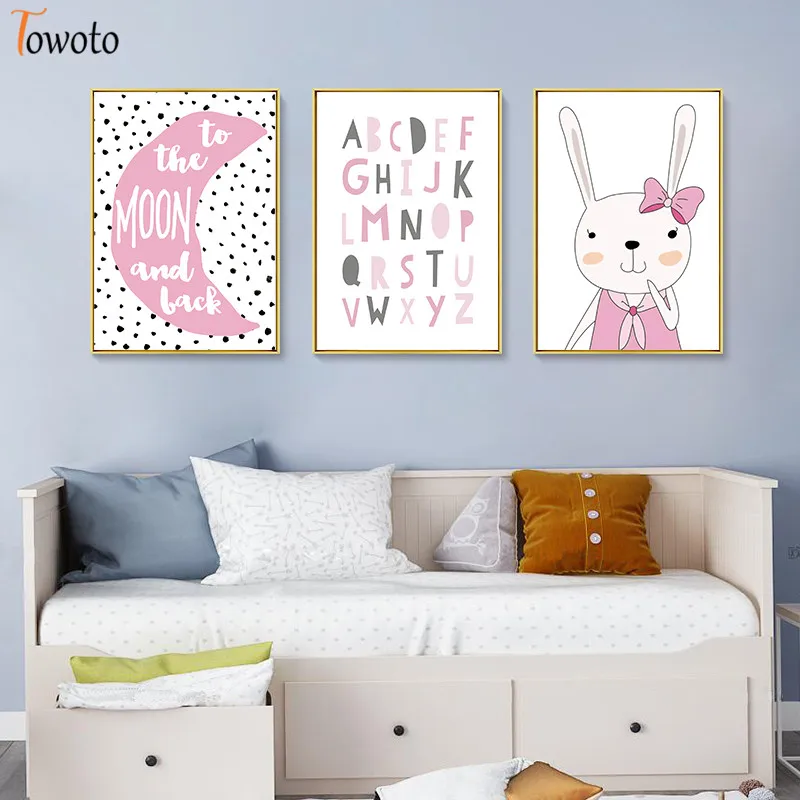 Розовая Толстовка для девочки с рисунком кролика детская картина украшения