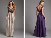new design vestidos weddings 2016 sashes floor length hot sexy v neck cap sleeve brides long purple lace bridesmaid dresses