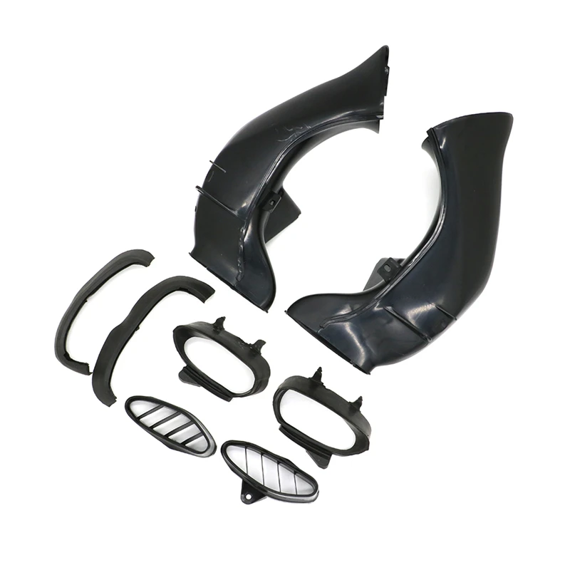 

For Yamaha YZF1000 YZF R1 1000 YZF 2004 2005 2006 Pipe Ram Air Intake Tube Duct Cover Fairing Black ABS Plastic Motorbike Parts