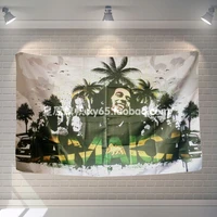 large rock hip hop reggae banners flags tapestry wall art metal music cloth poster bedroom dormitory decor hanging painting