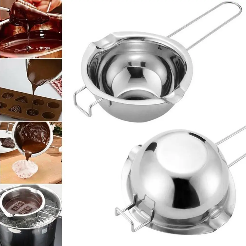 

New Stainless Steel Chocolate Melting Pot Chocolate Butter Milk Pot Pan Kitchen Cooking Gadget Baking Tool Cheese Melting Bowl