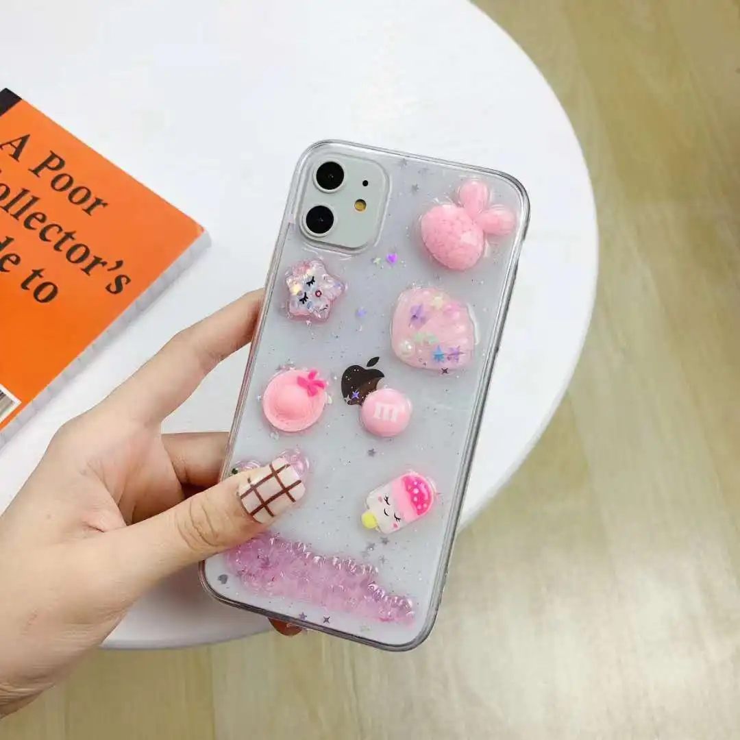 Прозрачный милый силиконовый чехол для iPhone 11 Pro Max X XS 8 7 6 plus|Бамперы| |