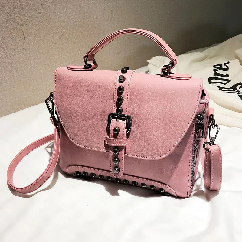 2019 женские сумки роскошные мессенджеры сумка с заклепками для девочек модная на