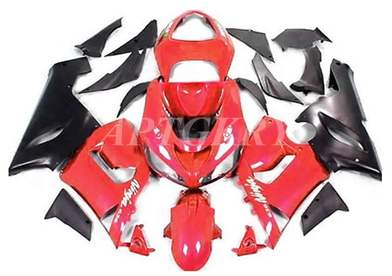 

New ABS Plastic Shell Motorcycle Fairing kit Fit For Kawasaki Ninja ZX6R 636 ZX-6R 2005 2006 Bodywork set Custom Red Black