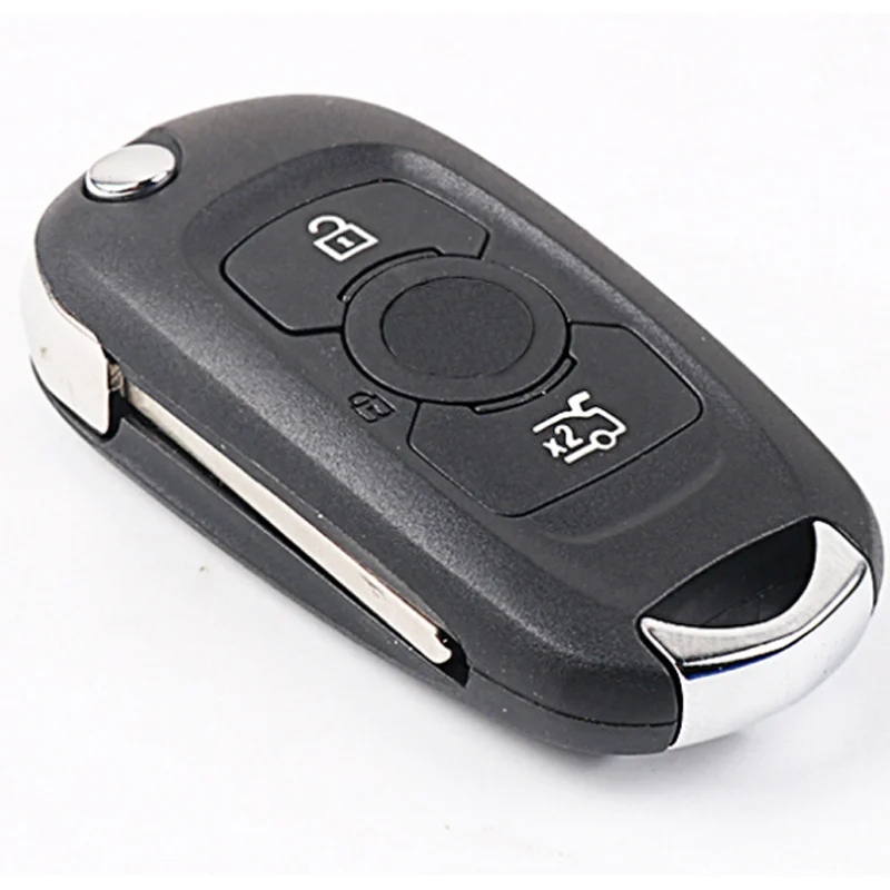 

DAKATU 3 Button Flip Folding Remote key shell for Buick Verano Replacement Car Key Case fob cover