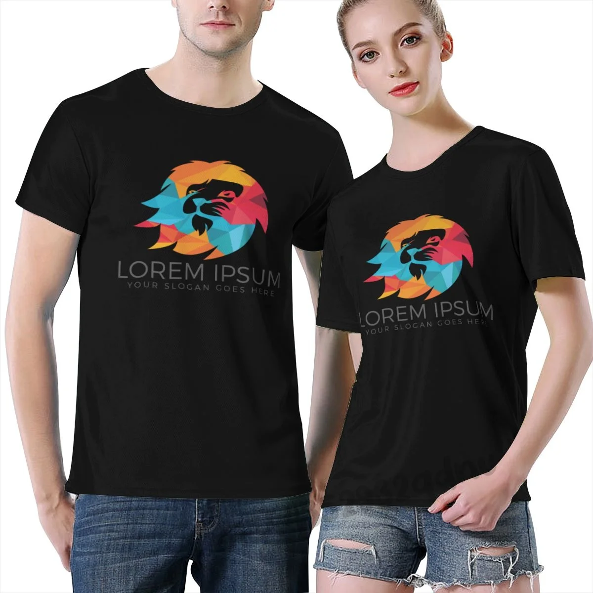 

Lion Head Logo Lion King T Shirt Short Sleeve Family Designing Natural Euro Size S-6xl Humor Crazy Shirt