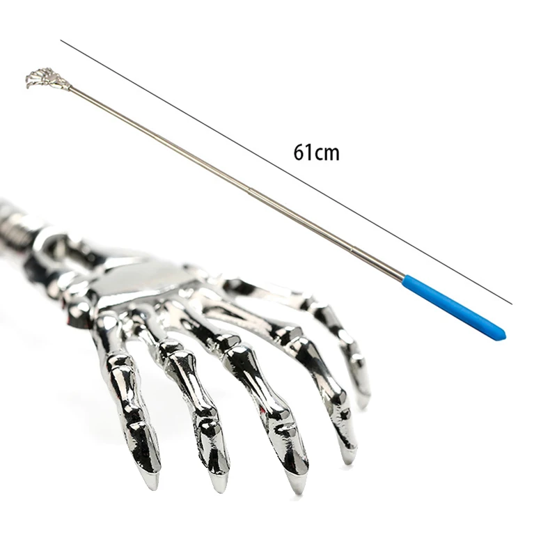 Телескопическая царапин Backscratcher Выдвижная массажные коготки чеснок обратной