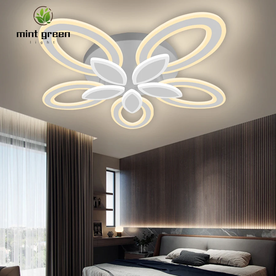 

Креативный пост-современные светодиодные потолочные лампы для Гостиная кабинет Спальня домашняя декорационная лампа светильники