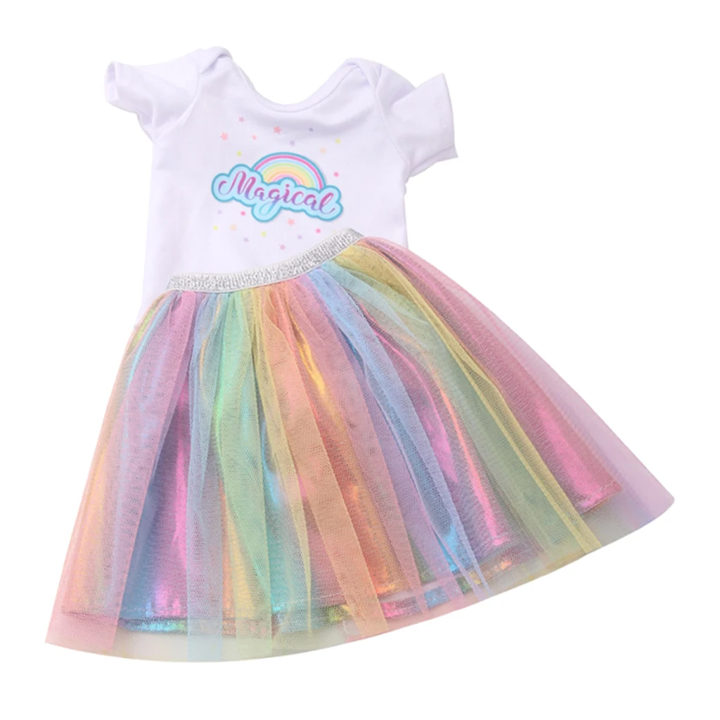 

Summer Fashionable Tutu Skirt Outfit for 18 inch Girl Doll Clothes Accessory