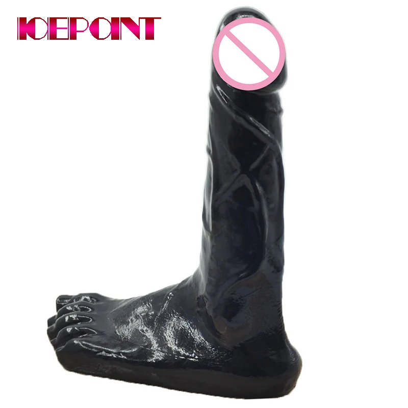 Новейший дизайн ног огромный фаллоимитатор Реалистичный с ручным двойным
