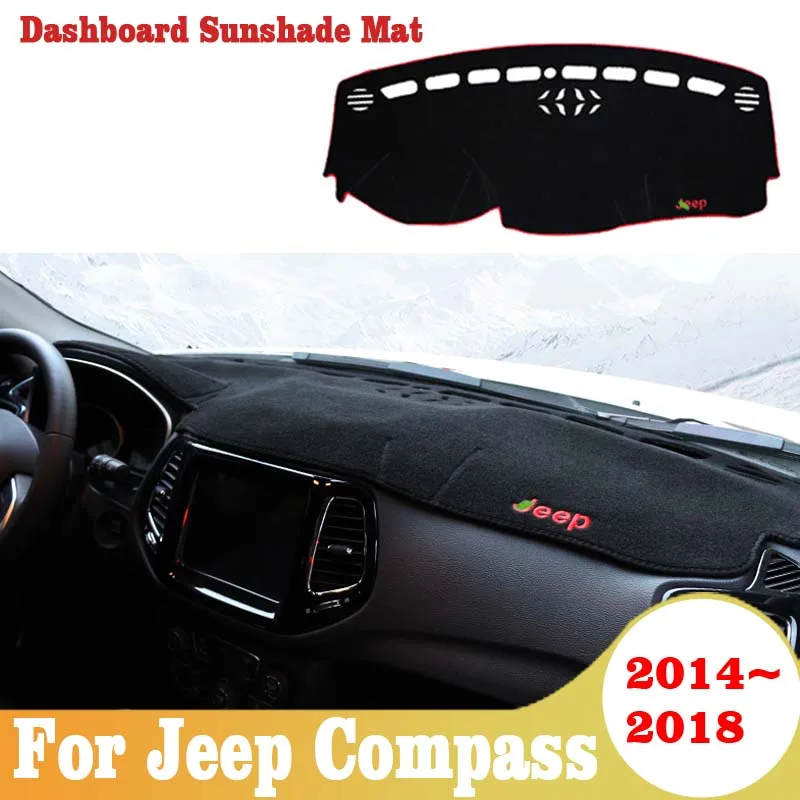 Для Jeep Compass 2014 2015 2016 2017 2018 приборной панели автомобиля Обложка Коврик тенты