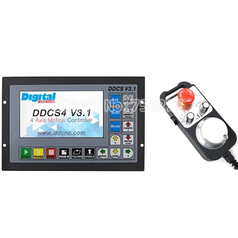 Обновленный Автономный контроллер DDCSV3.1 3/4 axis 500 кГц G-код + маховик в металлическом