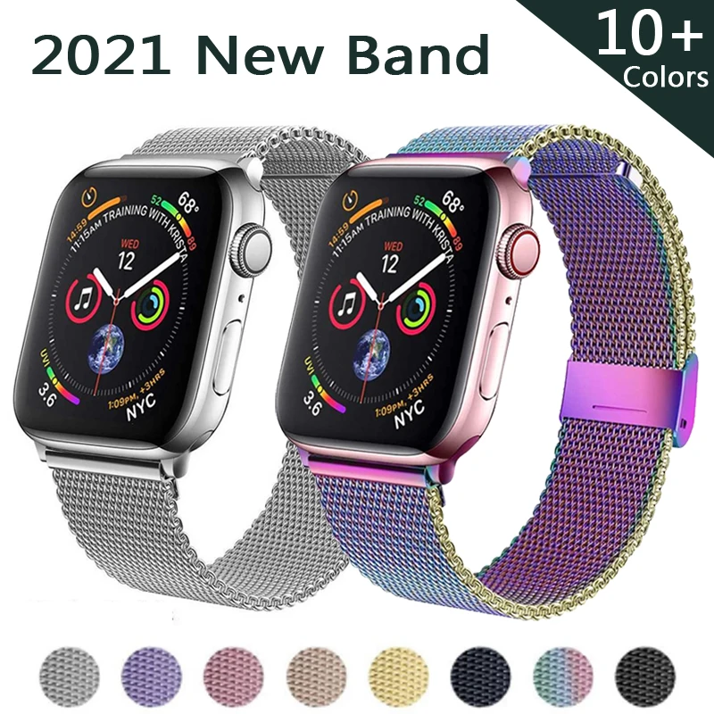 

Milanese Watchband for Apple Watch 6 5 42mm 44mm 38mm 40mm Stainless Steel Women Men Bracelet Band Strap for iWatch 3 4 5 6 SE