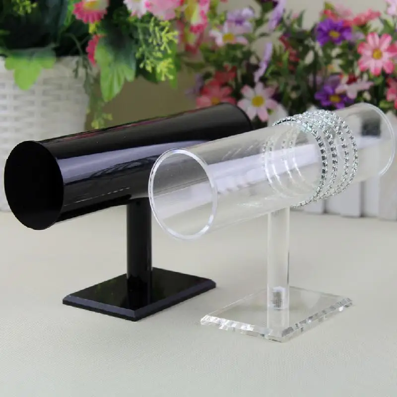 

Y1UE Elegant Acrylic Bracelet Watch Display Holder Showing Stand Bangle Showing Shelf