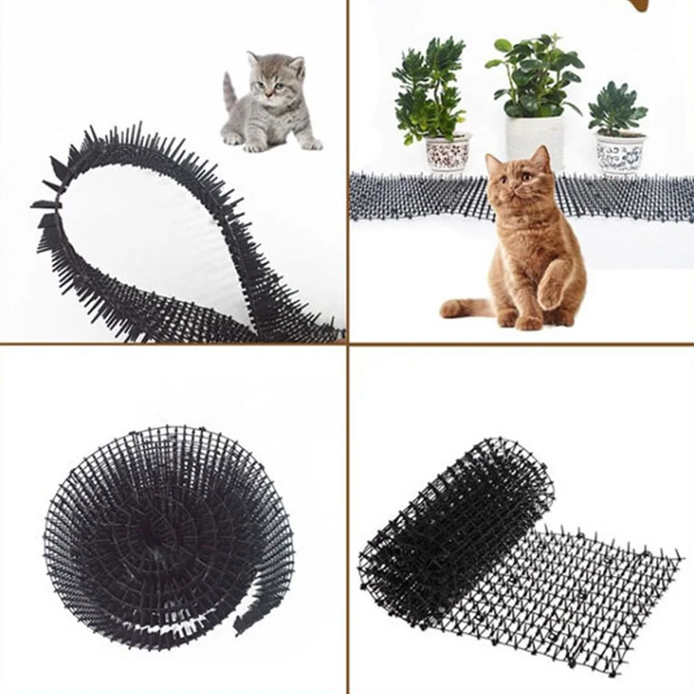 

Garden Anti-cat Pricking Mat Expel Cat Pest Scat Deterrent Spike Pad Animal Scarer Outdoor Supplies Dropshipping 18MM*12CM*2m