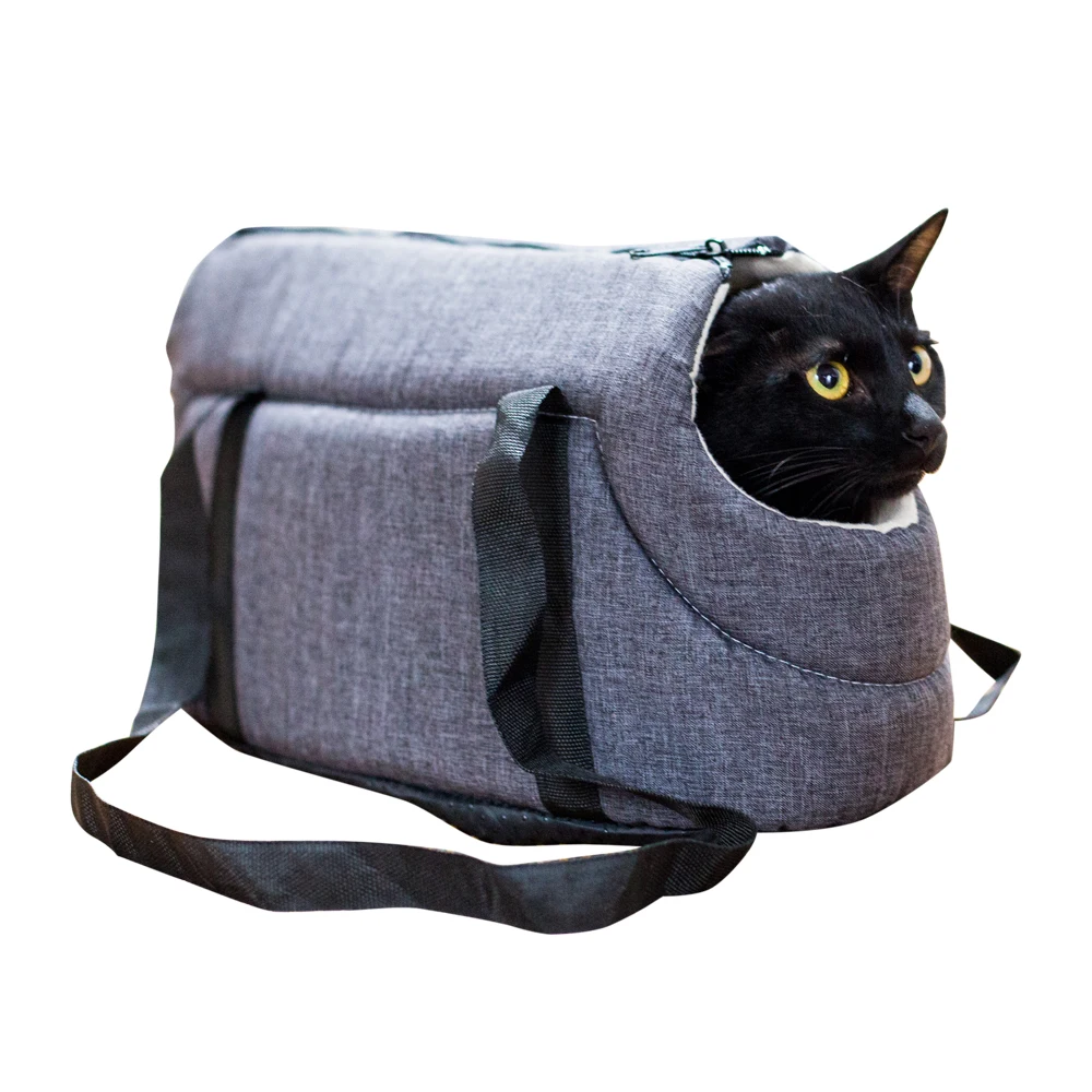 

Light Pet Carrier Cat / Dog Comfort Travel Bag Gray M