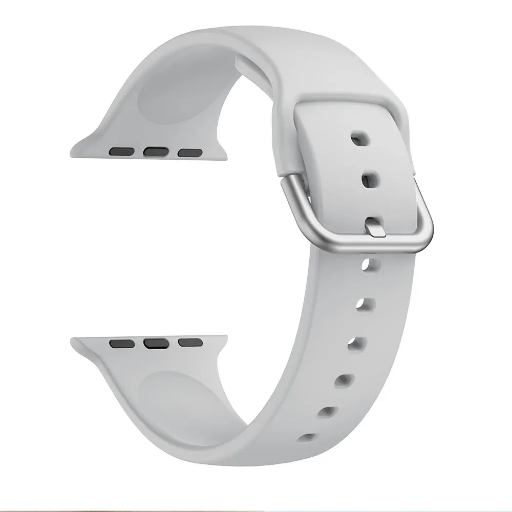 light grey Hero iand ремешок для наручных часов Apple Watch 38 мм, 42 мм, iWatch, версия 4 полосным 44 мм 40 мм модель Sports наручных часов Iwatch серии 4/3/2/1 браслет обмотки - Цвет ремешка: light grey