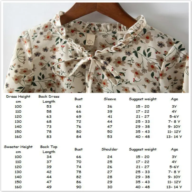 Платье для девочек свитер детская одежда с длинным рукавом подростков из 2