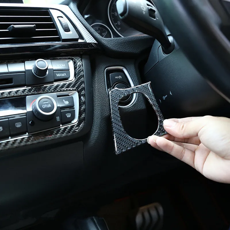 Углеродное волокно для BMW 3 серии F30 F34 RHD крышка внутренней консоли CD панель