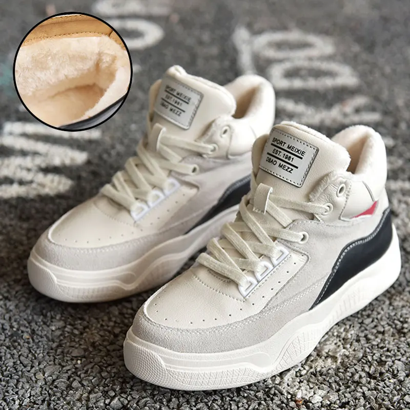 NKAVQI/2019 женская зимняя обувь на плоской подошве замшевая платформе классическая