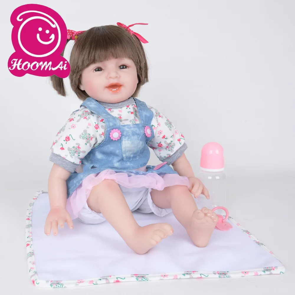 22 &quotмодная Милая Красивая улыбающаяся Детская кукла силиконовая хлопковая для