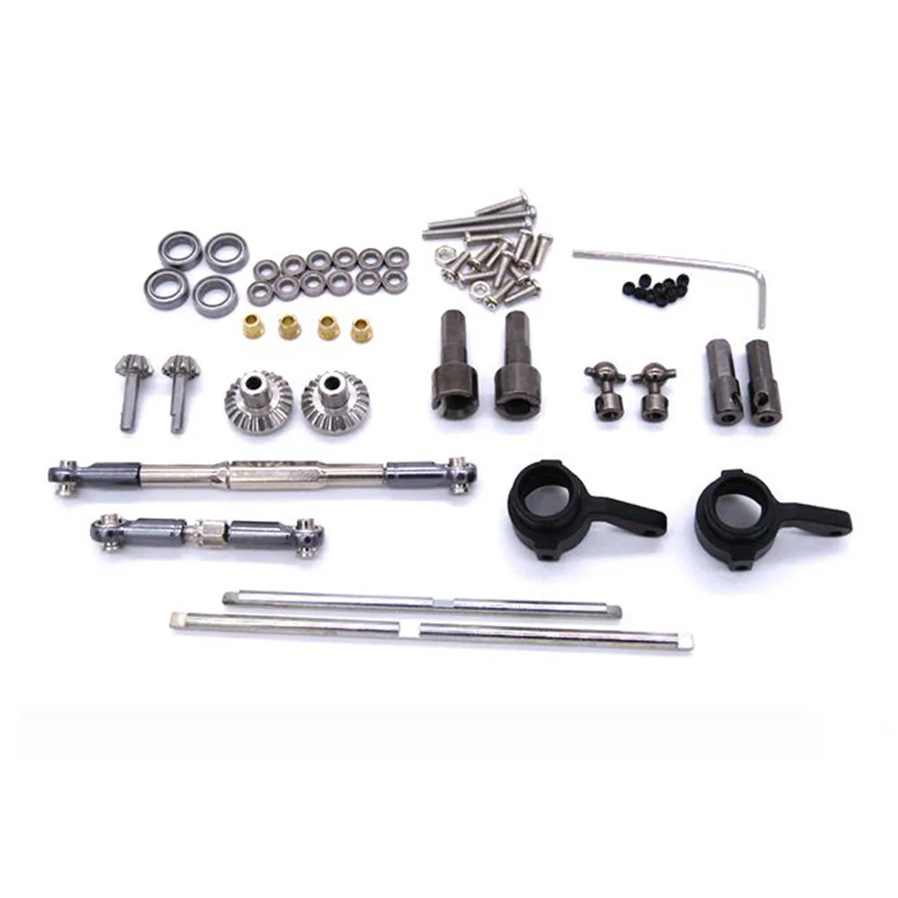 

Metal Steering Links Rod Gear Bridge Axle Set for WPL 1/16 C14 C24 JJRC B14 B24 RC Truck Upgrade Parts Accessories