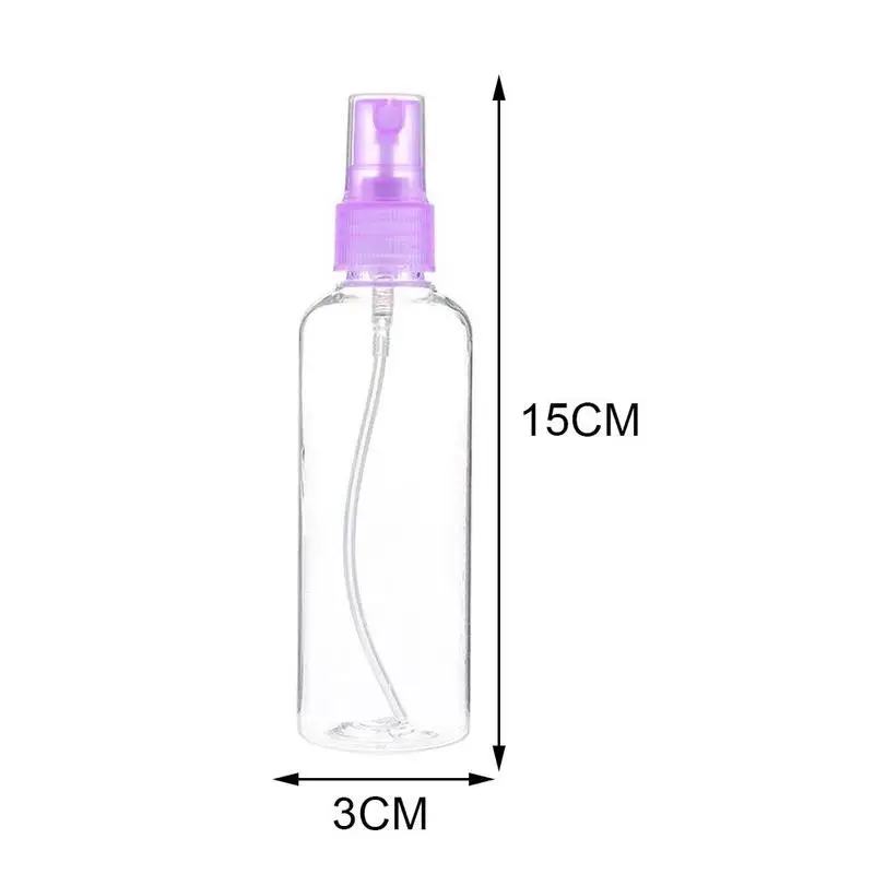 

Blue Water Toilet Transparent Spray Lotion Bottle Preserve Homemade Plastic 100ml PET Spray Bottle