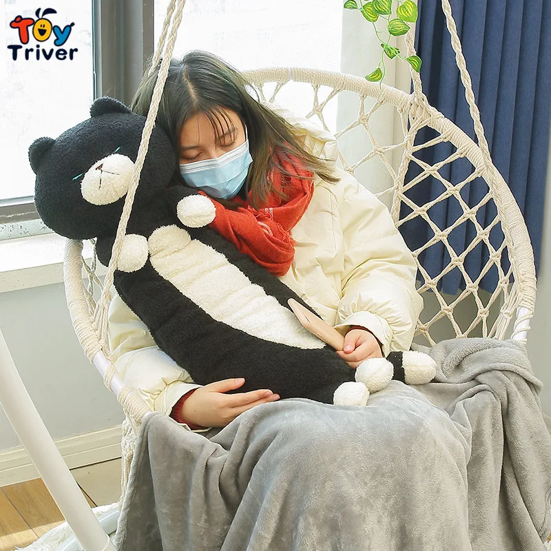 

Kawaii Long Cat Plush Toys Soft Stuffed Cartoon Animals Pillow With Blanket Cushion Doll Baby Girls Kids Children Birthday Gifts