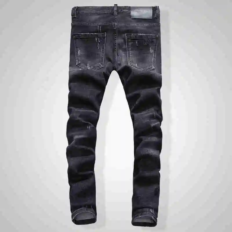 

NEW Men Jeans Ripped for Men Skinny DSQ D2 Jeans Pants Men Jeans Zipper Outwear Man Pants 1 order