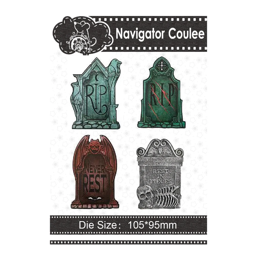 

Хэллоуин металлический высекальный надгробие череп Скрапбукинг многослойный рисунок Сделай Сам крафт украшение фоновая штамповка 2021 Нови...