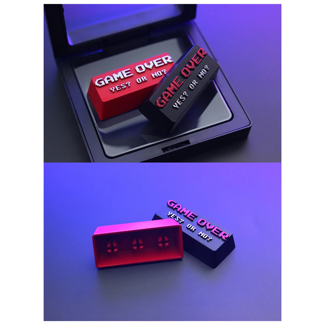 

1pcs Custom Metal Keycaps Mechanical Keyboards Gaming Keycaps For Cherry MX Switches Enter Keycaps - Red