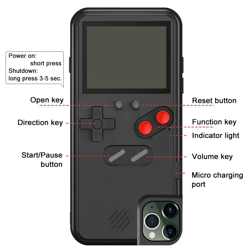 Чехол для телефона с 36 классическими играми iPhone 11 11pro XS MAX XR X 10 8 7 6 s Plus SE 2020 защитные