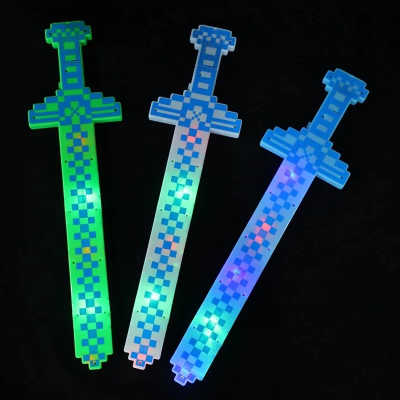 

2022 Led Sword Toy Lightsaber Creative Plastic Children's Vocal Flashing Sword Luminous Printing Sword